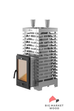 Печь для бани ASTON 24 INOX (310М) дверца металл