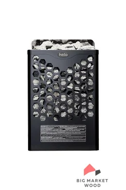 Печь для сауны Helo HANKO 60 STJ (Встроенное управление, 6 кВт, 5-9 м³, цвет черный, 32 кг камней)