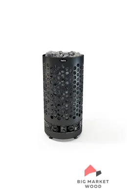 Печь для бани и сауны Helo Ringo Black 60 STJ Helo-WT (Встроенное управление, 6 кВт, 5-9 м³, 70 кг камней)