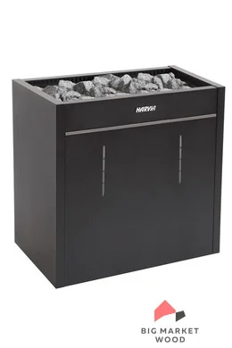 HARVIA Электрическая печь Virta Pro Combi 15,8 кВт, цвет: чёрный, с парогенератором (автоматический долив), без пульта управления